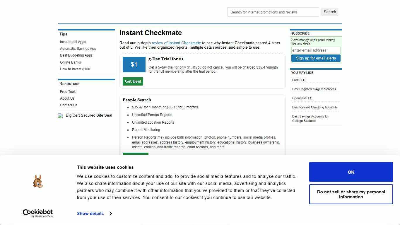 Instant Checkmate: Top 3 Promo Codes for January 2026